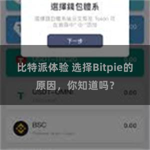 比特派体验 选择Bitpie的原因，你知道吗？