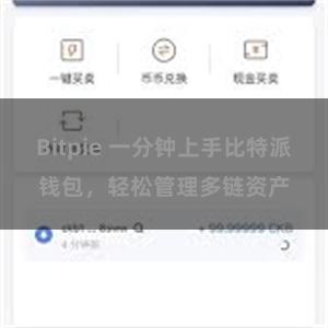 Bitpie 一分钟上手比特派钱包，轻松管理多链资产