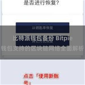 比特派钱包备份 Bitpie钱包支持的区块链网络全面解析