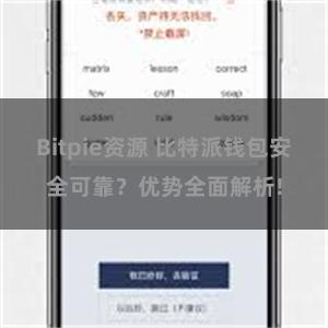 Bitpie资源 比特派钱包安全可靠？优势全面解析!