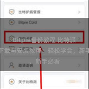 Bitpie备份教程 比特派钱包下载与安装教程：轻松学会，新手必看