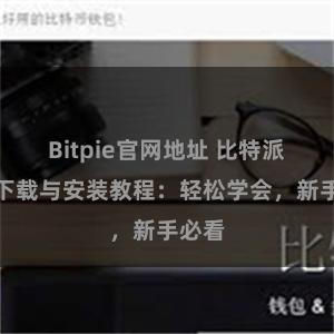 Bitpie官网地址 比特派钱包下载与安装教程：轻松学会，新手必看