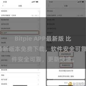 Bitpie APP最新版 比特派下载，最新版本免费下载，软件安全可靠，更新快速。