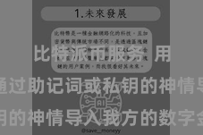 比特派币服务  用户不错通过助记词或私钥的神情导入我方的数字金钱