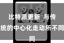 比特派更新  与传统的中心化走动所不同