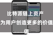 比特派链上资产  为用户创造更多的价值