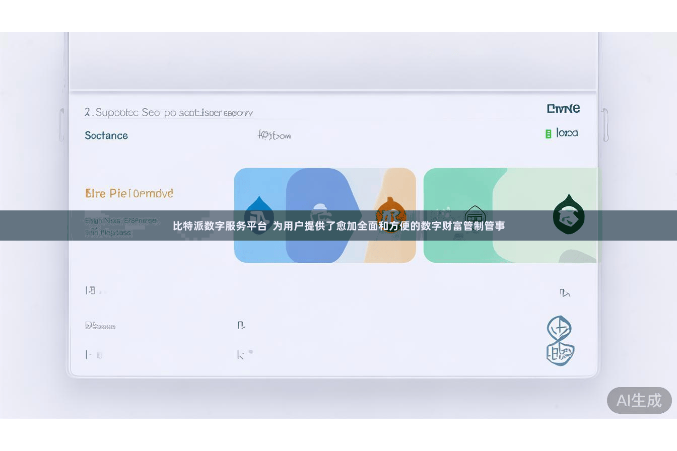 比特派数字服务平台  为用户提供了愈加全面和方便的数字财富管制管事